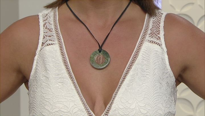 Green Connemara Marble Leather Cord Necklace Video Thumbnail