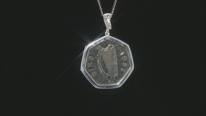 Coin Sterling Silver Enhancer With Chain Video Thumbnail
