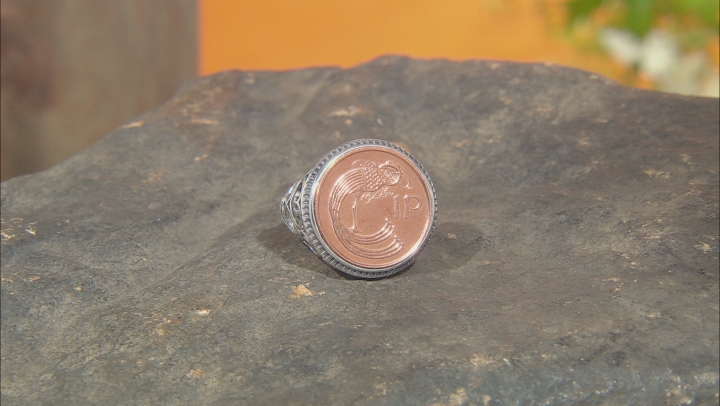 Lucky Irish Penny Sterling Silver Ring Video Thumbnail