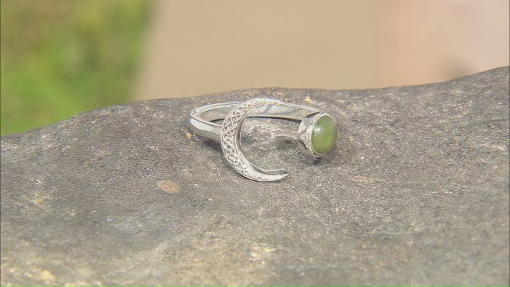 Connemara Marble  Silver Sun & Moon Ring Video Thumbnail