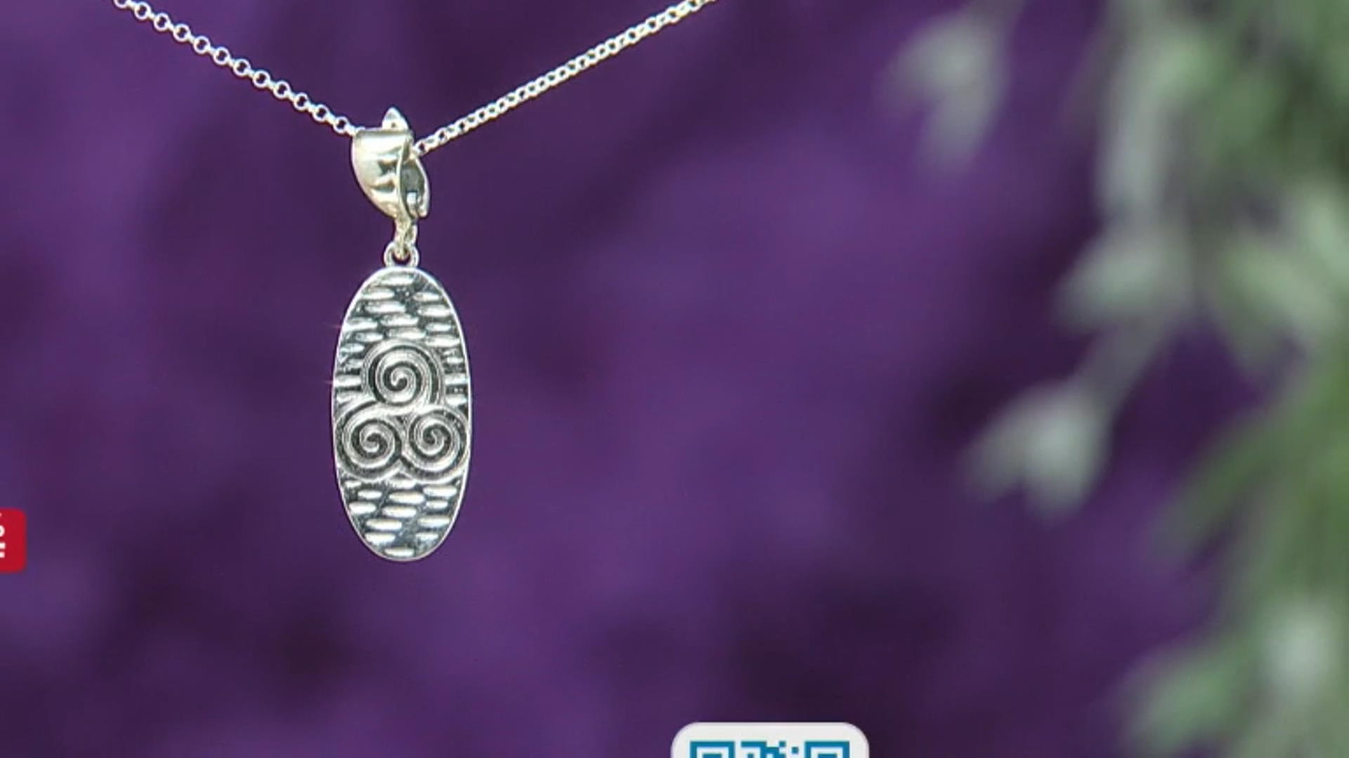 Triskele Sterling Silver Enhancer With Chain Video Thumbnail