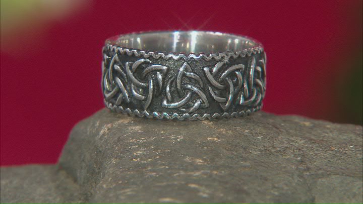 Stainless Steel Celtic Knot Band Ring Video Thumbnail