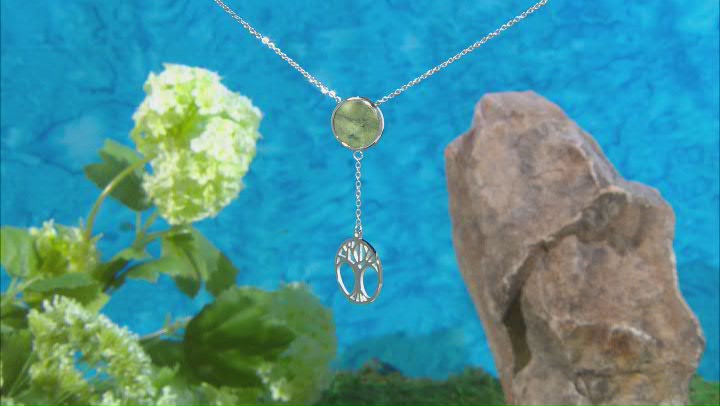 Green Connemara Marble Stainless Steel Tree Of Life Necklace Video Thumbnail