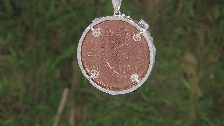 Sterling Silver 2P Coin Pendant With 18" Chain Video Thumbnail