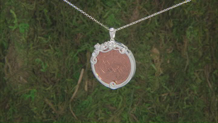 Sterling Silver 2P Coin Pendant With 18" Chain Video Thumbnail