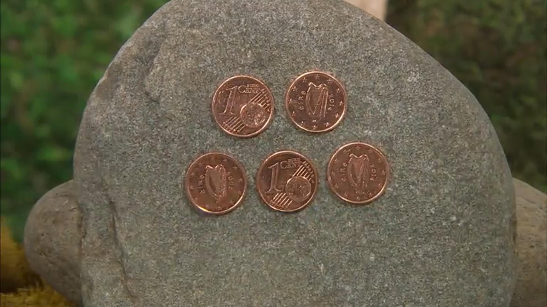 Set of Five Irish Copper Pennies