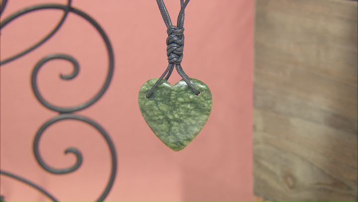 Connemara Marble Silver Tone Heart Necklace Video Thumbnail