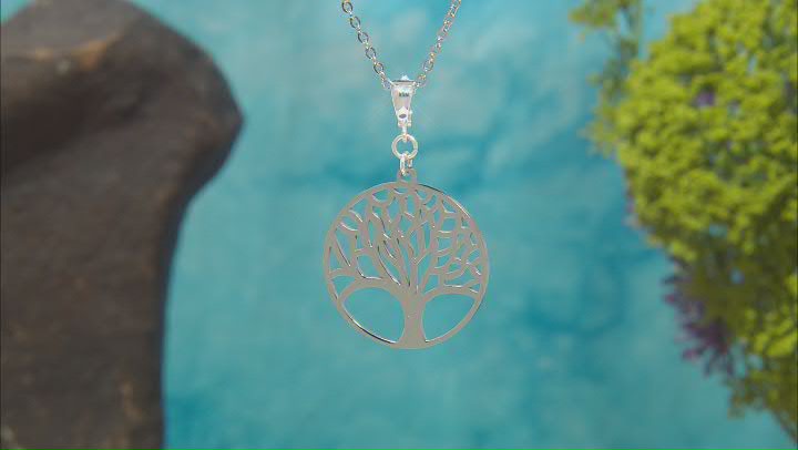 Stainless Steel Tree of Life Enhancer with Chain Video Thumbnail