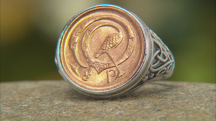 Sterling Silver Half Penny Coin Ring Video Thumbnail