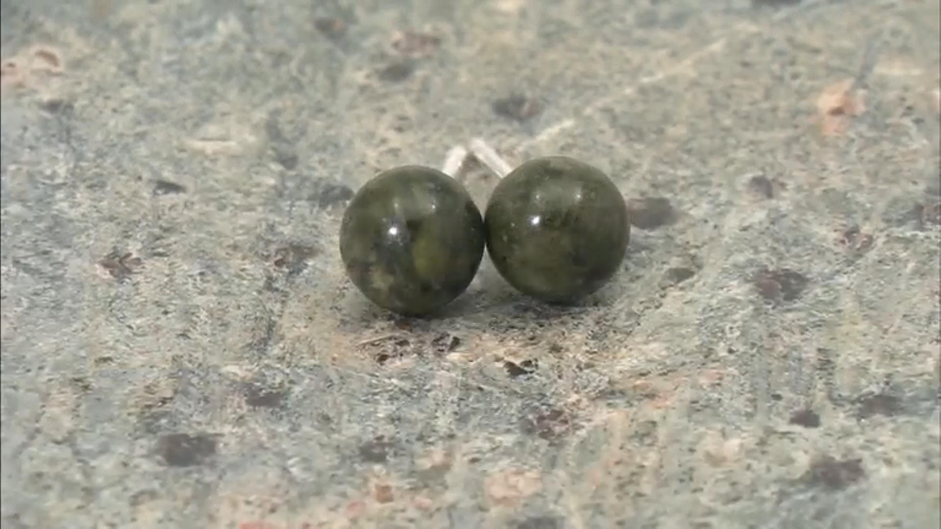 Connemara Marble Sterling Silver Stud Earrings Video Thumbnail
