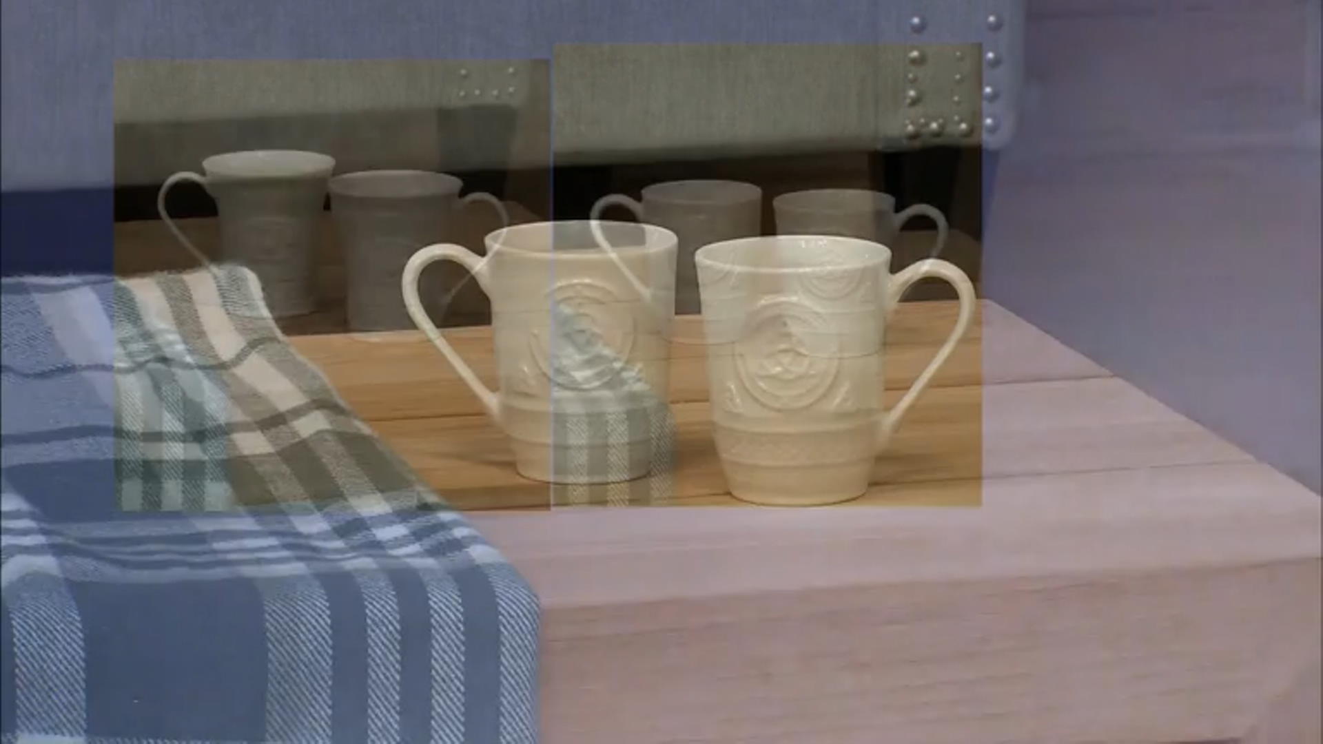 Belleek Hand Crafted Porcelain Set of 2 Celtic Mugs Video Thumbnail