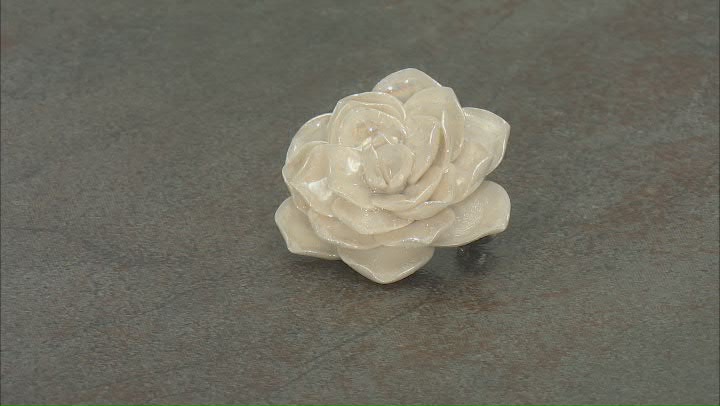 Belleek Hand Crafted Porcelain Wild Rose Brooch Video Thumbnail