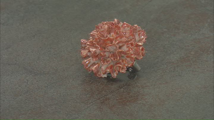 Belleek Hand Crafted Porcelain Chrysanthemum Brooch Video Thumbnail