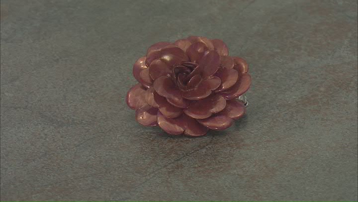 Belleek Hand Crafted Porcelain Camellia Flower Brooch Video Thumbnail