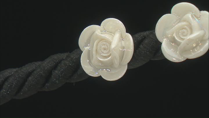 Belleek Hand Crafted Porcelain Rose Earrings Video Thumbnail