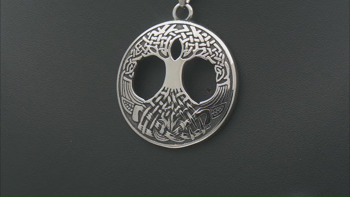Stainless Steel "Tree Of Life" Pendant With Chain Video Thumbnail