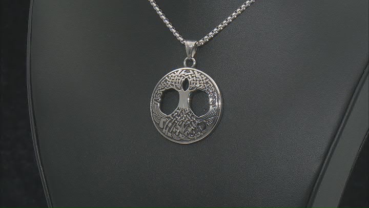 Stainless Steel "Tree Of Life" Pendant With Chain Video Thumbnail