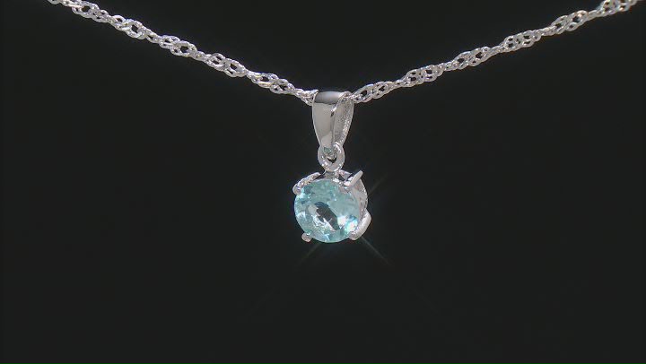 Sky Blue Glacier Topaz Rhodium Over Sterling Silver Jewelry Set 3.40ctw Video Thumbnail