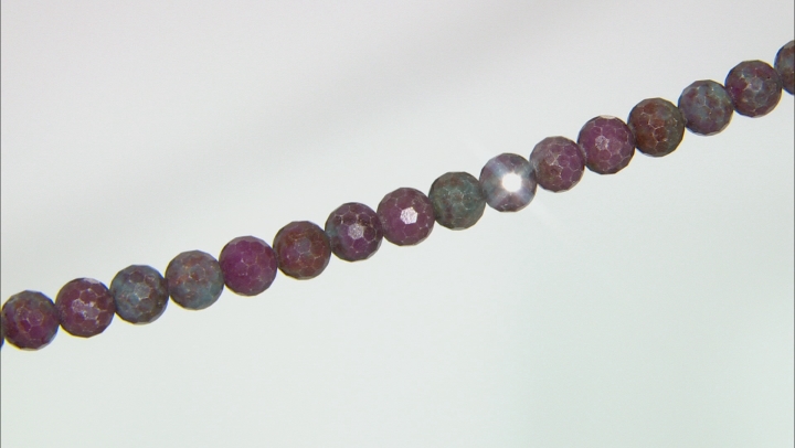 Fancy Sapphire Appx 10mm Faceted Round Bead Strand Appx 15-16" in length Video Thumbnail