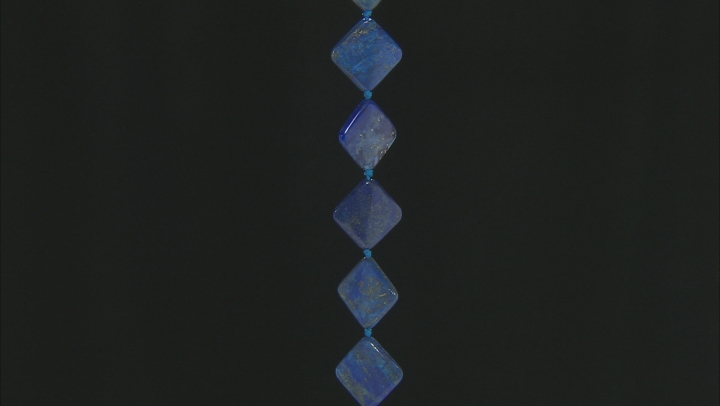 Lapis Lazuli Appx 30mm Kite Shape Bead Strand Appx 15-16"  in length