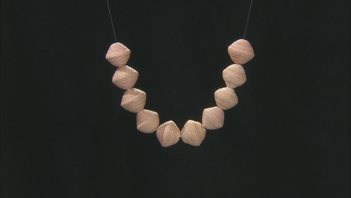 Akola Large Karatasi Raffia Wrapped Paper Beads Set of 10 in Natural Color Video Thumbnail