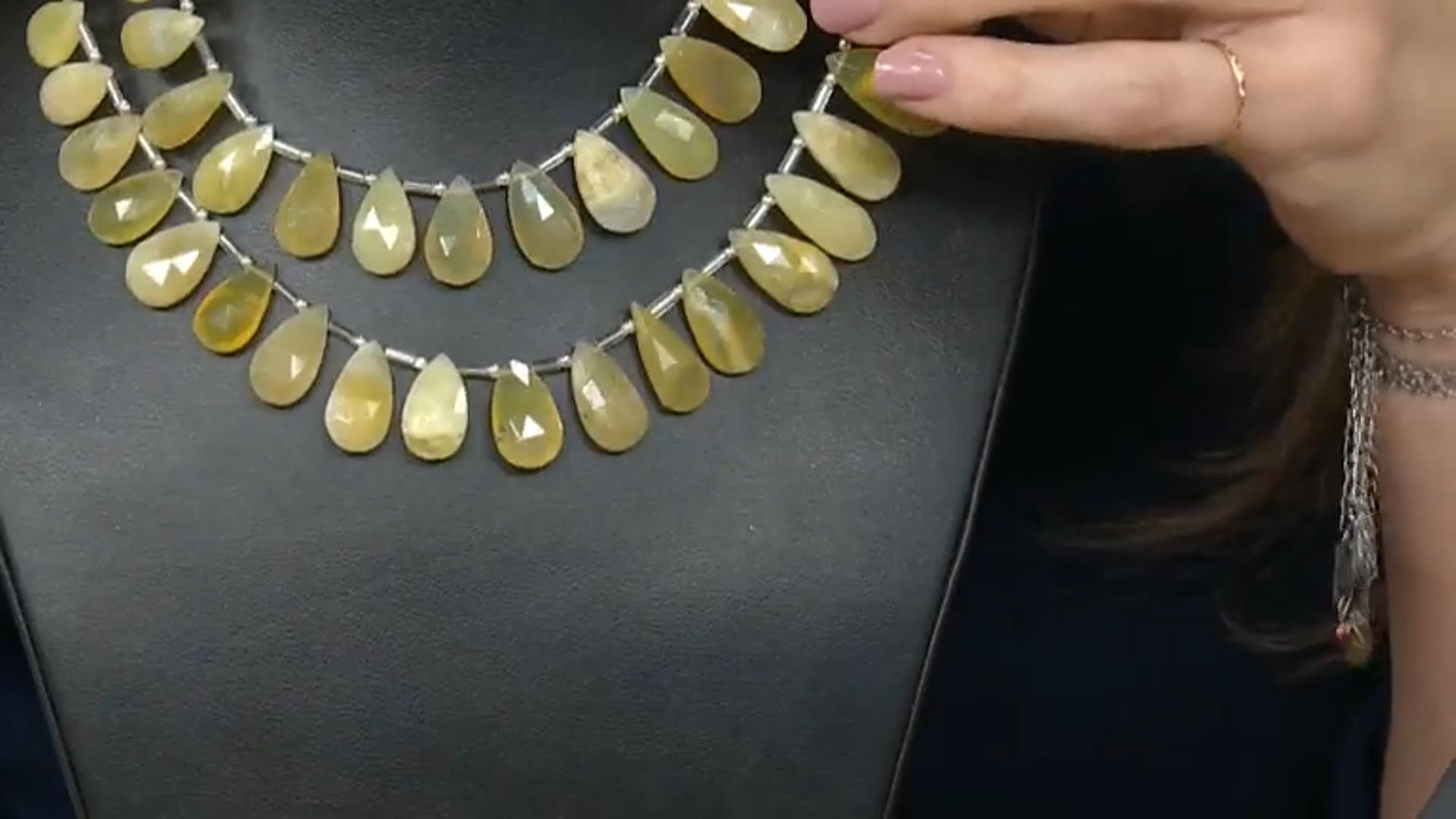 Yellow Opal Faceted Teardrop Pear appx 12x7-26x10mm Shape Bead Strand appx 15-16" Video Thumbnail