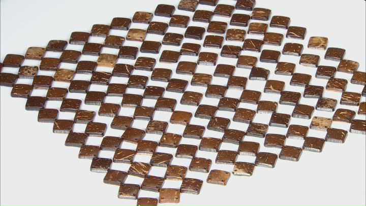 Coconut Shell appx 18x14mm Diamond Shape Beads with 4 Corner Drilled Holes 200 Pieces Total Video Thumbnail