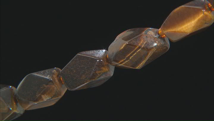 Yellow Tigers Eye Faceted appx 10x8-12x10mm Fancy Shape Bead Strand appx 14-15" Video Thumbnail