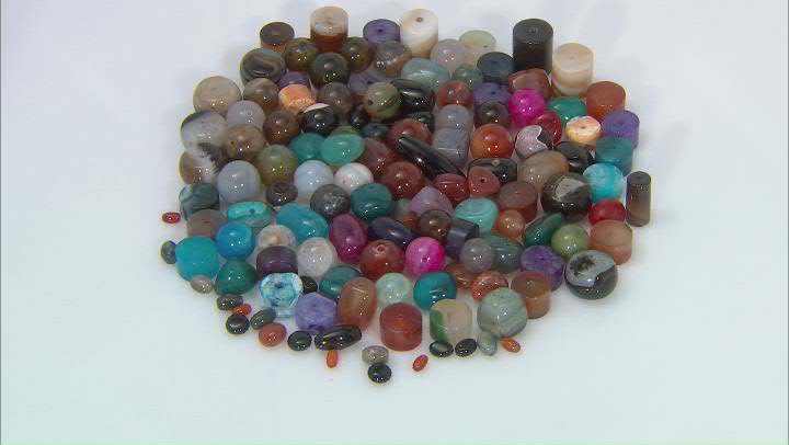 Makers Big Bead Stash - 1lb Multi-Stone Mix in Assorted Shapes, Sizes and Colors Video Thumbnail