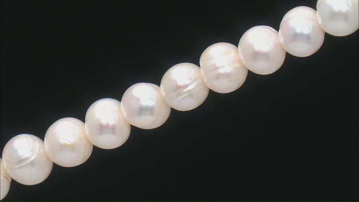 Cultured Freshwater Potato Pearl appx 9-10mm with Rings appx 14-15" Video Thumbnail