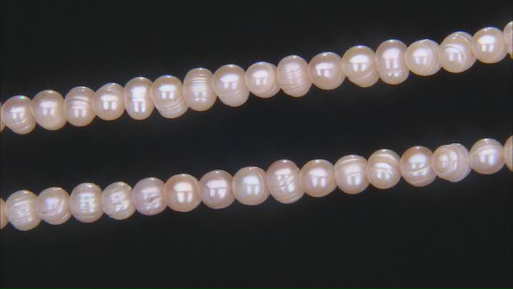 Multicolor 8-9mm Freshwater Potato Pearls with Rings 13-14" Strand Set of 2 Video Thumbnail