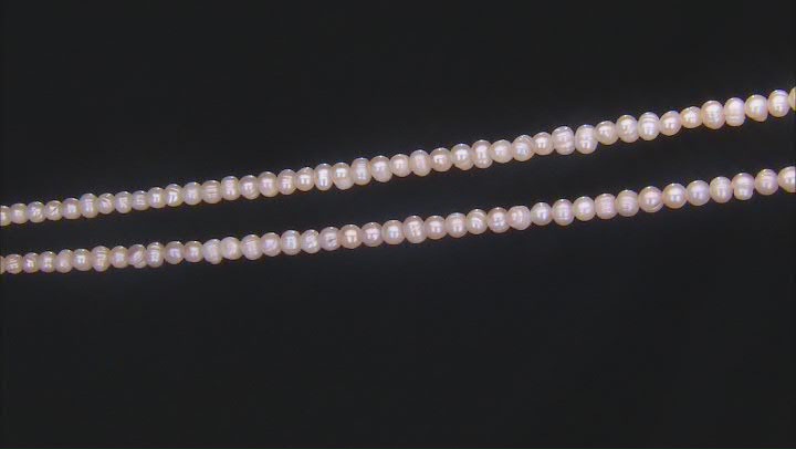Multicolor 8-9mm Freshwater Potato Pearls with Rings 13-14" Strand Set of 2 Video Thumbnail