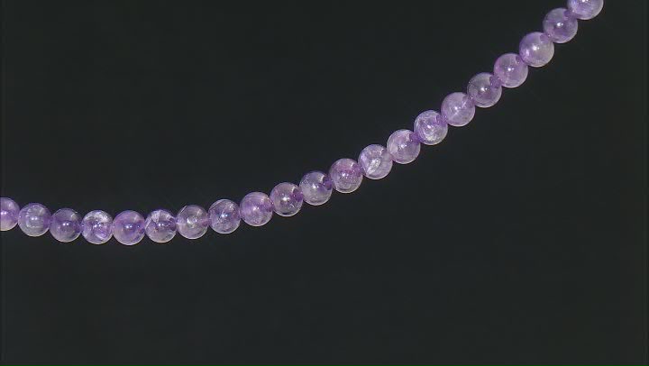 Amethyst appx 10mm Round Bead Strand appx 13.5-14.5" Video Thumbnail
