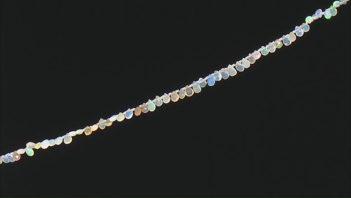 Ethiopian Opal Pear Shape Bead appx 5x3m-6x4mm Strand Video Thumbnail
