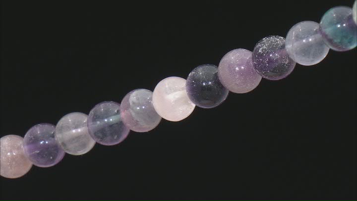 Rainbow Fluorite Round Bead appx 10mm appx 16" in Length Video Thumbnail
