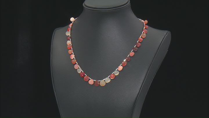 Fire Opal Faceted Drop appx 7-10mm Bead Strand appx 15-16" in Length Video Thumbnail