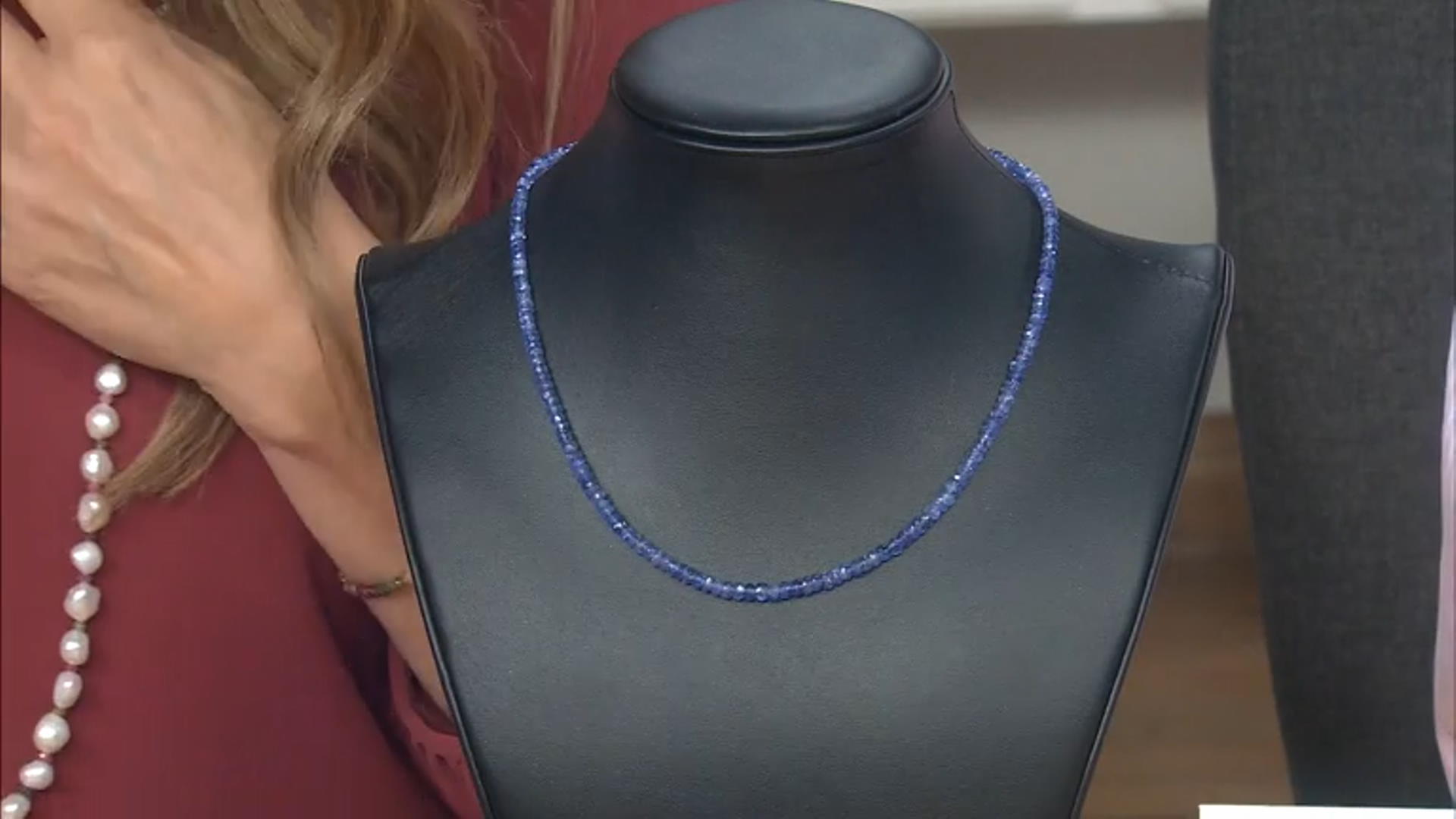 Tanzanite Faceted appx 3-4mm appx 16in Bead Strand 55ctw Average Weight Video Thumbnail