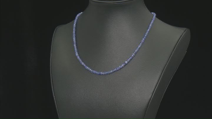 Tanzanite Faceted appx 3-4mm appx 16in Bead Strand 55ctw Average Weight Video Thumbnail