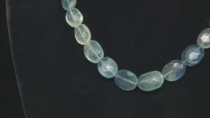 Multi-Fluorite Appx 12x9-16x12mm Faceted Oval Bead Strand Appx 15-16" Video Thumbnail