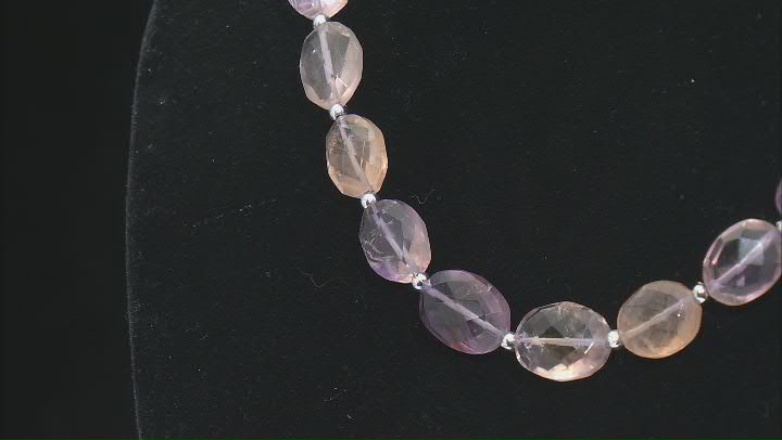 Ametrine 10x7-16x11mm Faceted Oval Bead Strand Appx 15-16" Video Thumbnail