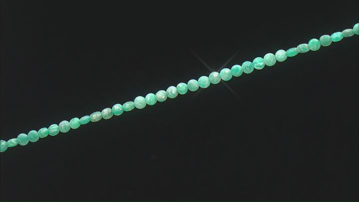 Russian Amazonite 6mm Coin Faceted Bead Strand Approximately 14-15" in Length Video Thumbnail