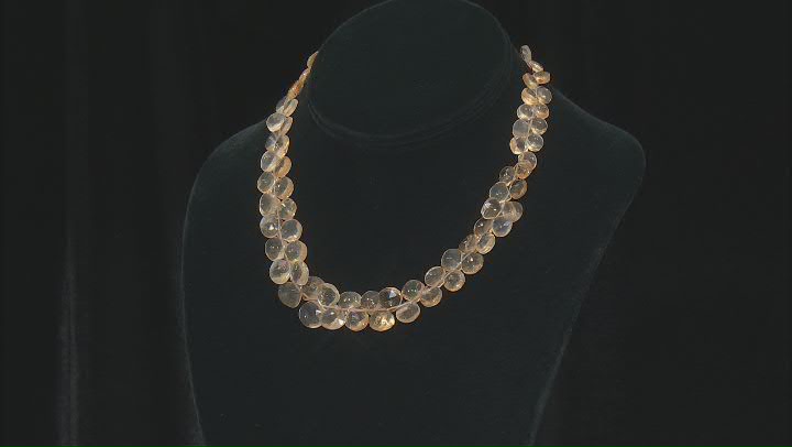 Citrine Faceted Teardrop 7x7-11x11mm Bead Strand Video Thumbnail