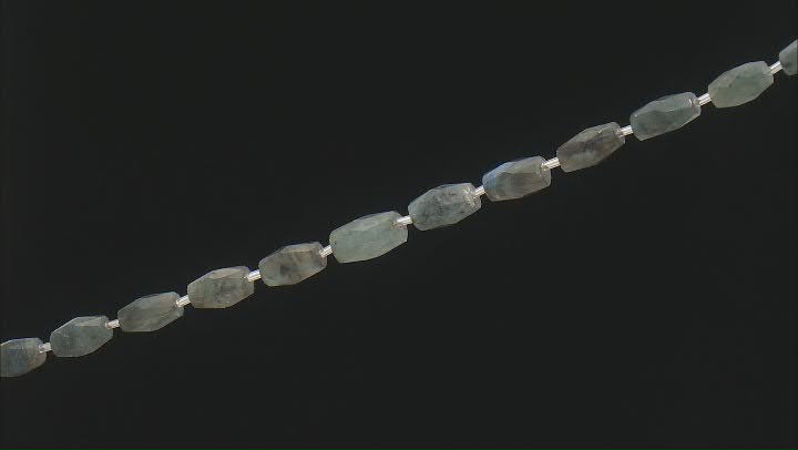 Labradorite Faceted 14x9-18x13mm Drum Shape Bead Strand With Spacers Video Thumbnail