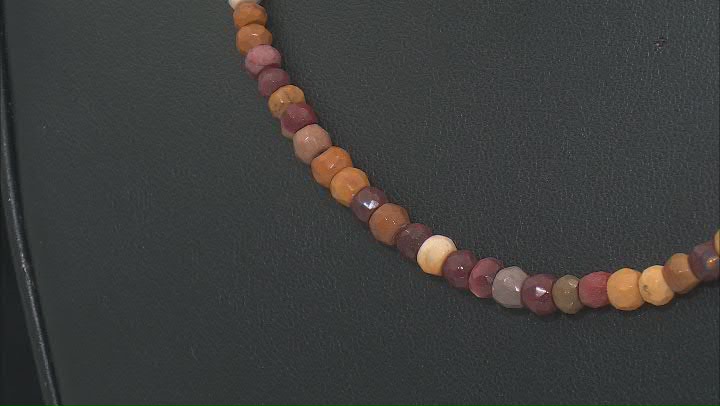 Mookaite Faceted 3-5mm Rondelle Bead Strand Approximately 16" in Length Video Thumbnail
