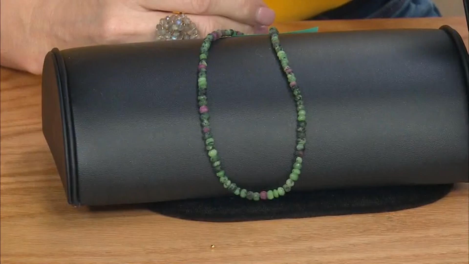 Ruby in Zoisite Faceted 3-5mm Rondelle Bead Strand Approximately 16" in Length Video Thumbnail