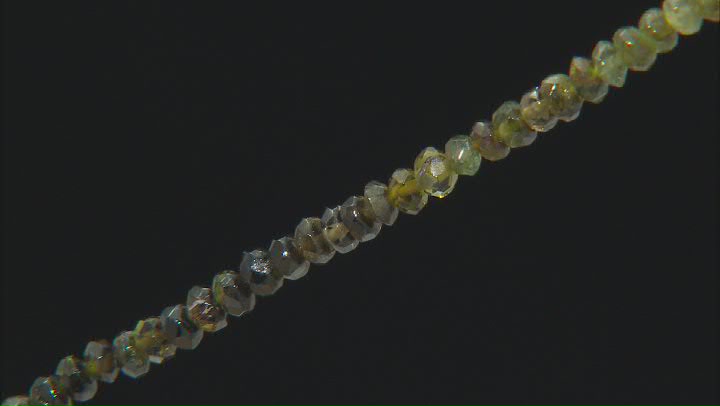 Green Tourmaline 3-3.5mm Faceted Rondelle Bead Strand Appx 14.5-15" in Length Video Thumbnail