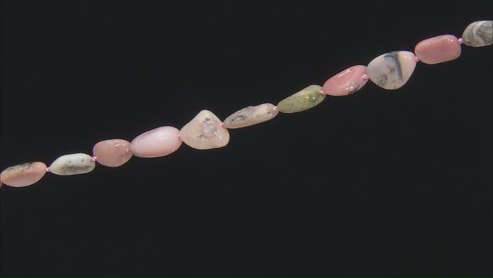 Pink Opal Mixed Shades 15-20mm Nugget Bead Strand Video Thumbnail