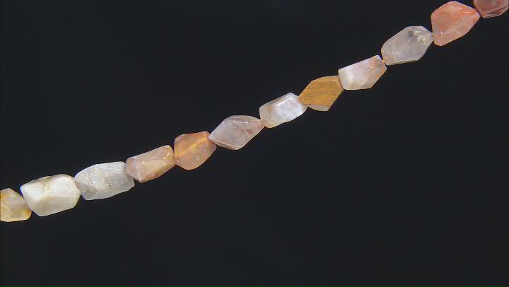 Agate and Moss Agate 9mm-19mm Hand Faceted Nugget Bead Strand Approximately 15-16" in Length Video Thumbnail