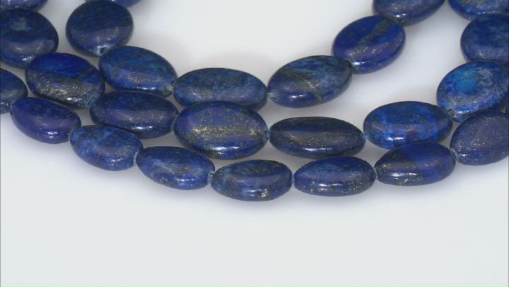 Lapis Lazuli Bead Strand Set of 2 Video Thumbnail