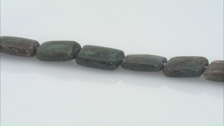 Kyanite 8x12mm Rectangle Bead Strand Approximately 15-16" in Length Video Thumbnail